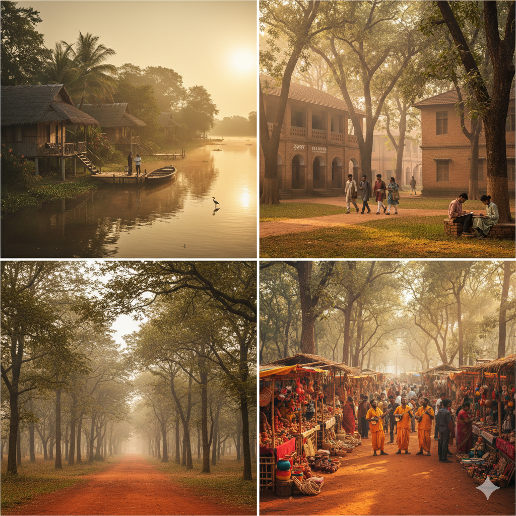 A Day Itinerary: From Resort Neel Nirjan to Shantiniketan &amp; Sonajhuri Haat