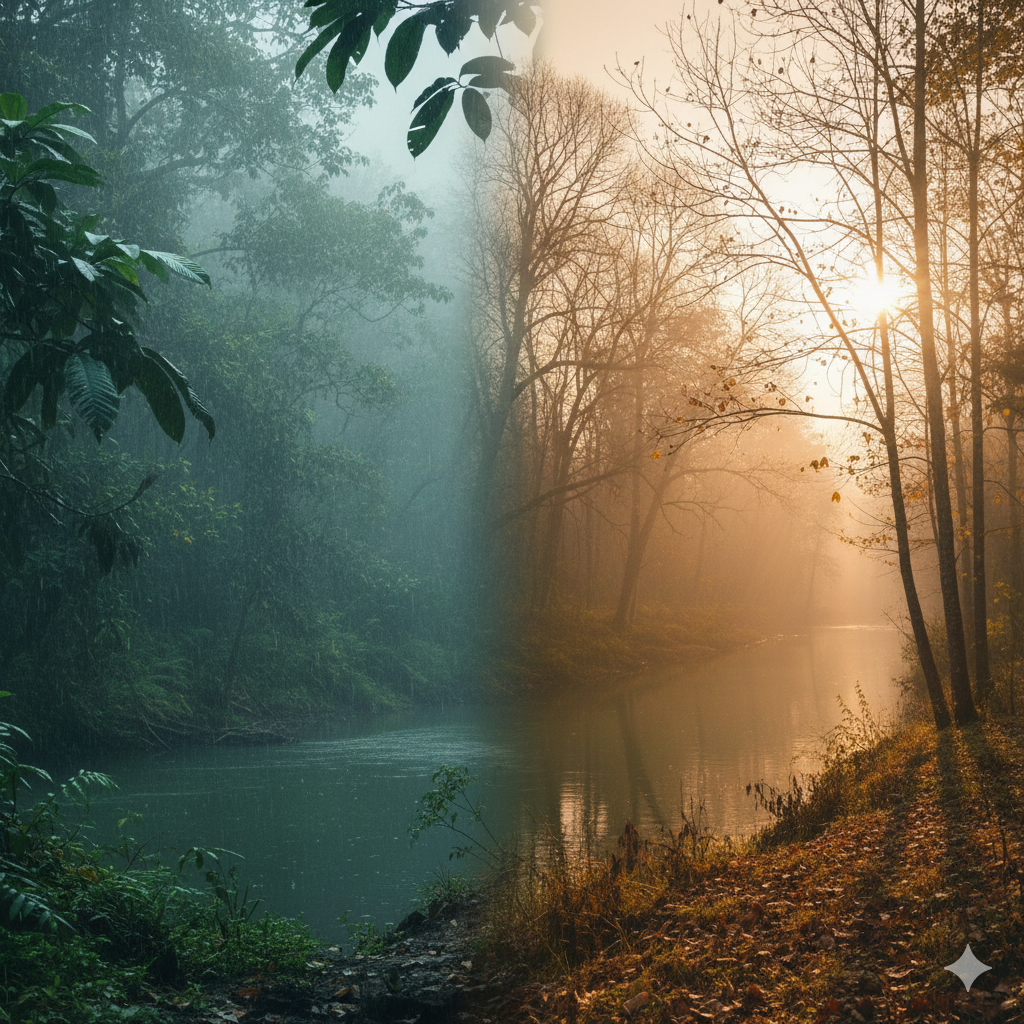 Monsoon &amp; Winter Trips: Best Time to Visit Neel Nirjan and Shantiniketan